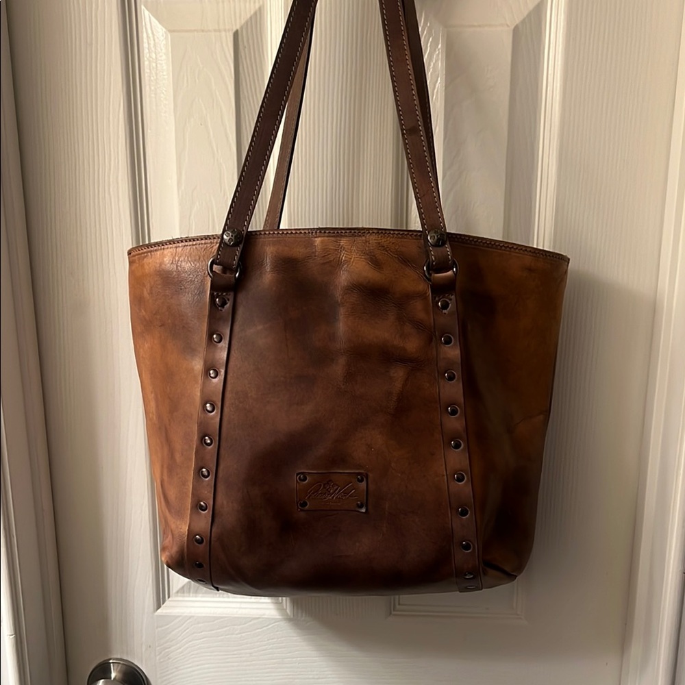 Patricia Nash Rich Brown Leather Tote